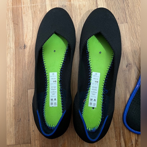 Rothy’s The Flat in Black Solid - Size 8 women’s - Picture 5 of 11